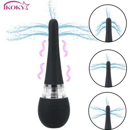 IKOKY Automatic Anal Cleaner Health Hygiene Tool Vagina Cleaner Douche Enema Cleaning Container Anal Shower Enema Bulb Tools