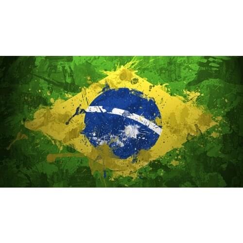 Bath Towel Brazil Flag Printing Soft Microfiber Beach Towel 70x140cm serviette de plage toalha Gym Sport Drying Travel Towel