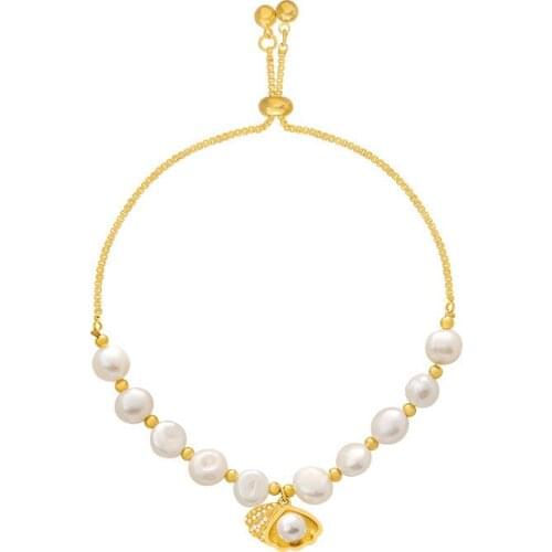 Shell Freshwater Pearl Bracelet Delicate Girl Student Best Friend Simple Niche Design Baroque Bracelet