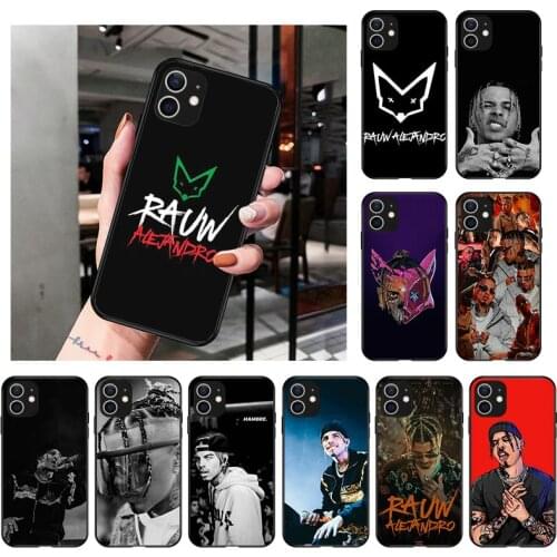 Rauw Alejandro Singer Black Matte Soft TPU Silicone Phone Case For iPhone 12 Pro Max 11 X XS Max XR 7 8 6S Plus 5S SE2020 Cover