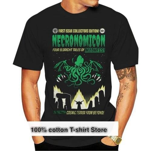 H P Lovecraft Necronomicon Classic T-Shirt MenS WomenS All Sizes Short-Sleeved Tee Shirt