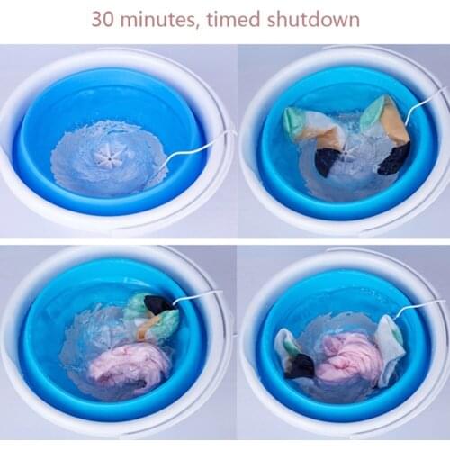 USB Multifunction Folding Laundry Tub Portable outdoor Mini Washing Machine Automatic Clothes Washing Bucket Household Cleaning