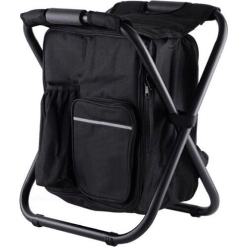 Multifunction Folding Fishing Chair Refrigerated Bag Fishing Backpack Chair Stool Convenient Outdoor Hunting Climbing Equipment