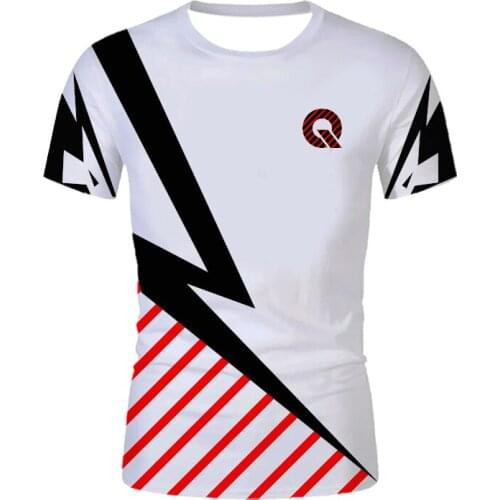 Fashion 3DT shirts Men print black and white diamond short sleeves Summer hot round collar Men and women with sports t-shirt