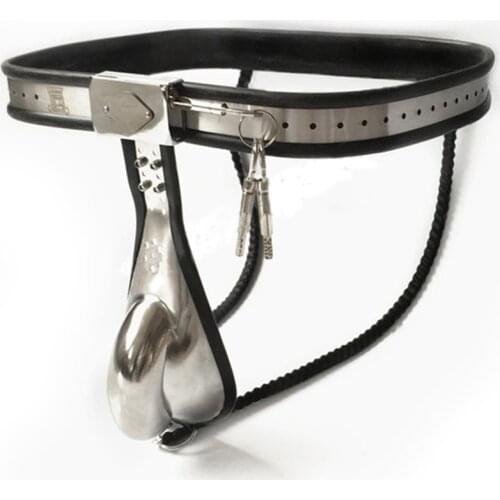 Stainless Steel Chastity Belt Male Strapon BDSM Bondage Underwear Male Chastity Device Cock Cage Sex Toys For Men Cbt Penis Lock