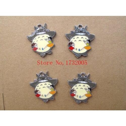 New 20 pcs My Neighbor Totoro Charm Pendants DIY Jewelry Making