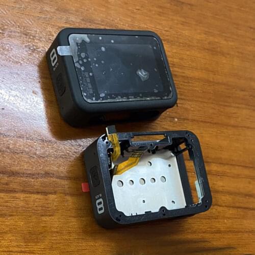 New back cabinet case assy with LCD display screen repair parts For GoPro Hero 8 black Actioncam