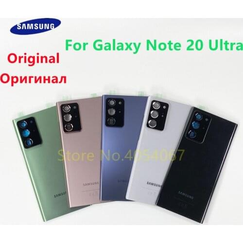Original Back Cover For SAMSUNG Galaxy Note 20 NOTE20 Ultra N985F N986F N986B Rear Case Battery Glass Housing Door Replacement