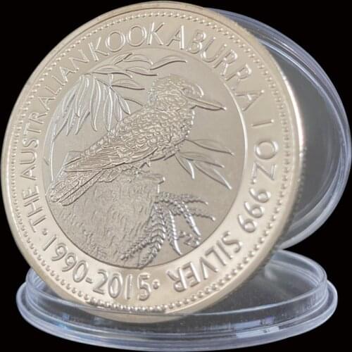 1990-2015 The Australia Kookaburra Commemorative Elizabeth II Silver Coin Collectibles Gifts