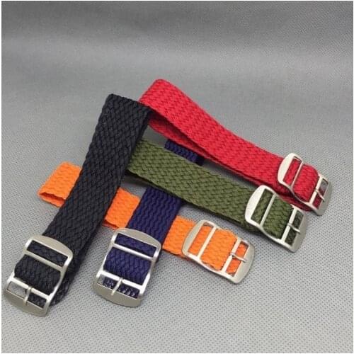 1PCS 18MM nylon straps perlon straps weave straps watch strap Watch band 12 colors available -PS003
