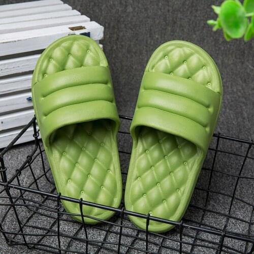 Summer Men Slippers Quick Dry Casual Shoes Beach Sandals Non-slip Slides Couple Slippers Home Bathroom Flip Flops For Women