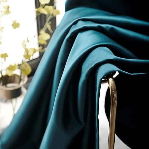Light Luxury Nordic High Precision Blackout Heat Insulation Curtains for Living Room Bedroom Chaise Satin Curtains Tulle Custom