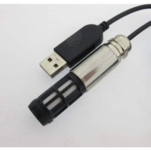 USB Output Temperature and Humidity Monitoring Sensor Computer Collects Outdoor Temperature and Humidity of Waterproof Shell