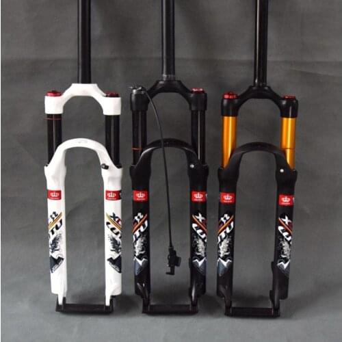 Bicycle air fork 26 27.5 29 ER MTB mountain suspension fork air resilience shoulder control straight pipe Kashima inner pipe