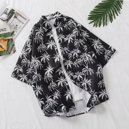 Vintage Hawaii Harajuku Shirt Men Women Quick Dry Summer Short Sleeve oversized Print Casual Shirts Flower FASHION clothes 2021