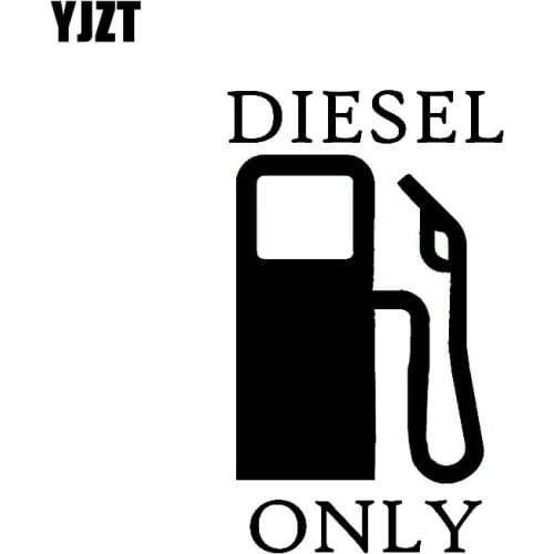 YJZT 8.8CM*15CM Fashion DIESEL ONLY High-quality Graphical Decal Black/Silver Vinyl Car Sticker C11-0647