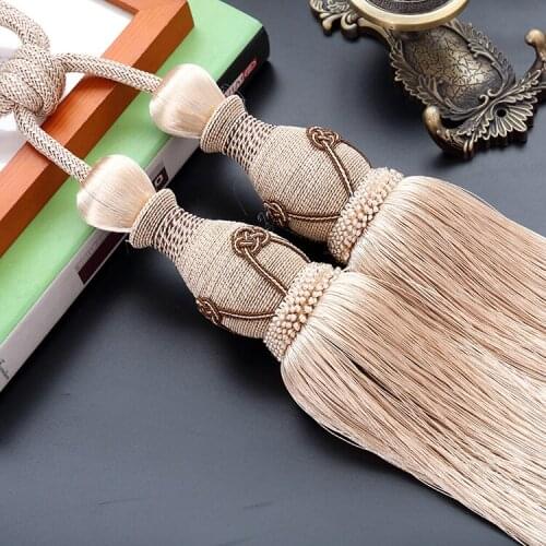 Tassel Tiebacks Beaded Curtain Trimmings for Windows Home Decoration