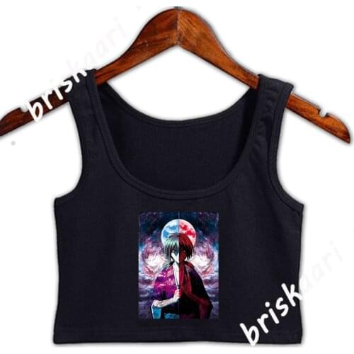 Hard Battosai Grunge Crop Top Basic Solid Top Summer Anti-Wrinkle New Style Designing S-XXL Pattern Female Vest