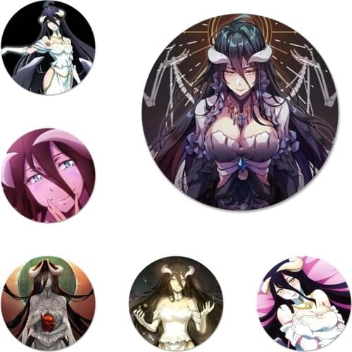 Albedo Overlorde Icons Pins Badge Decoration Brooches Metal Badges For Clothes Backpack Decoration 58mm