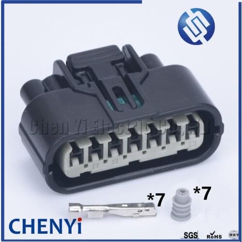 1 set 7 pin auto electric wiring harness plug cable waterproof plug connector 6189-0855