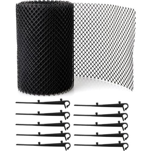 18*800cm Roof Gutter Guard Mesh Stops Blockage Leaf Protection Cover Netting Plastic Gutter Net Overflow Cleaning Tool