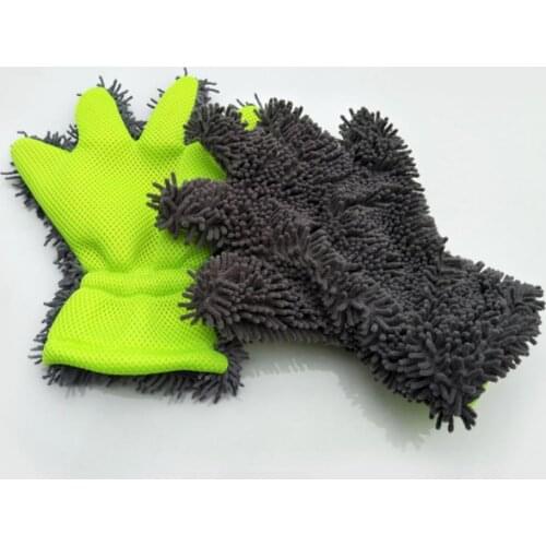 30% Dropshipping!!Car Care Wash Glove Cleaning Tool Window Door Chenille Corales Shape Soft Washer