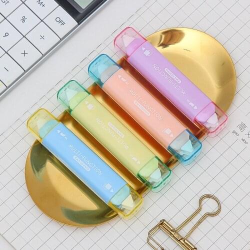 5M Mini Double-head Design Correction Tape Dot Liner Adhesive Glue Kids Stationery 2 in 1 Correction Tape School Supplies