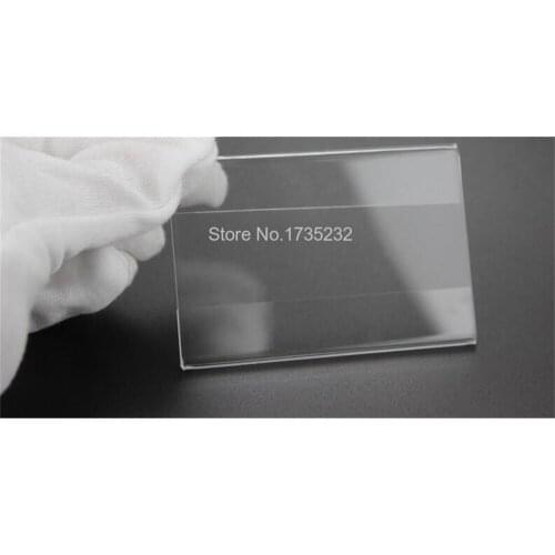 80*120mm 1.5mm thick 50pcs acrylic label sign tag price frame display shelf wall desk adhesive label price sign label frame