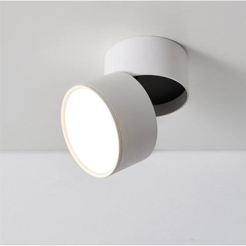 85-265Vac 12W Anti Gare LED Ceiling Down Light,Foldable Rotatable Powder Coated Surface Mounted Corridor Hallway Dropwall Washer