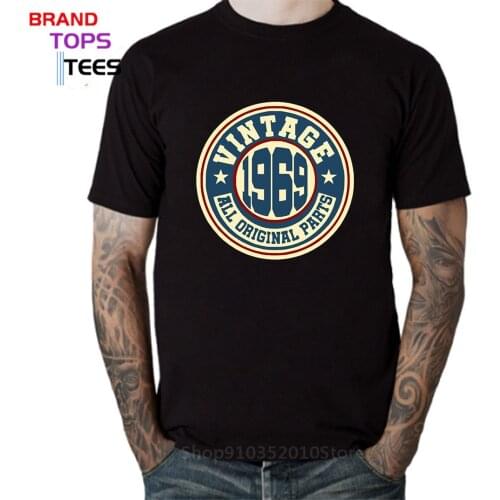 60s Clothing Vintage 1969 All Original Parts T Shirt men Retro Tops Born In 1969 Classic T-Shirt 1963 Birth Year tshirt