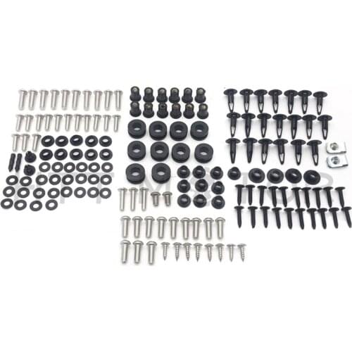 Aftermarket free shipping motorcycle parts Motorcycle Complete Fairing Bolt Kit Body Screws For Honda CBR1000RR 2006-2007 chrome