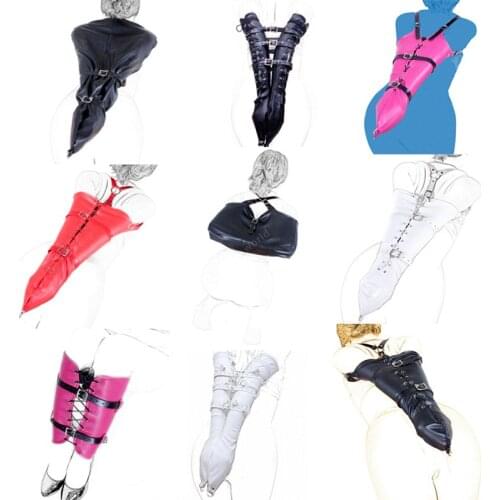 Over Shoulder Arm Binder Bondage Sleeve, Leather Arm Binder Restraint,Arms Behind Back Accessories