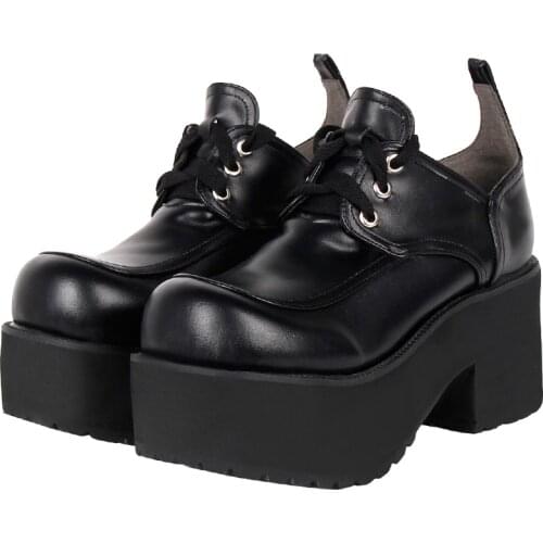 Angelic imprint woman mori girl lolita cosplay punk shoes lady high wedges heels pumps women princess dress party shoes 33-47