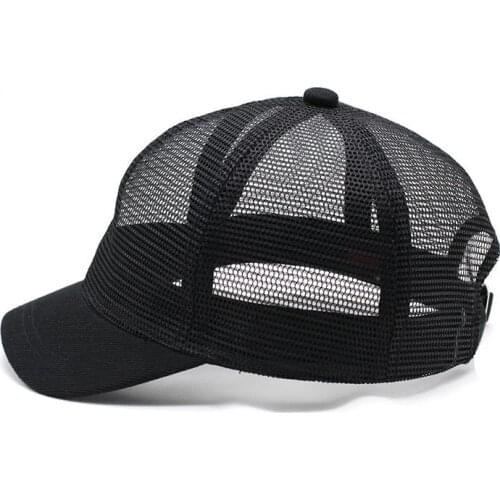 Mesh Short Brim Baseball Cap Snapback Fashion Sports Hats for Men & Women Cap High Quality Unisex
