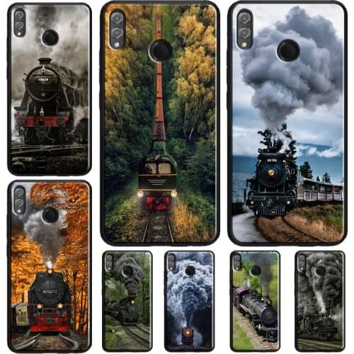 Classic Steam Train Railway Case For Huawei Honor 10 Lite 9 20 Pro 10i 9X 8X 7X V20 7A 8A 8C Nova 5T Y9 Y7 Y6 2019