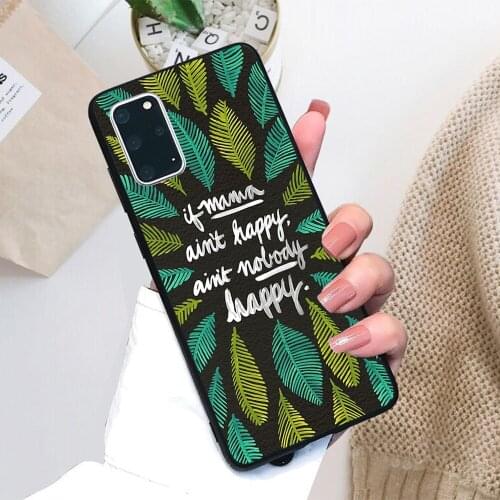 For Samsung Galaxy If Mama Ain't Happy Soft TPU Black Border Samsung Galaxy Case