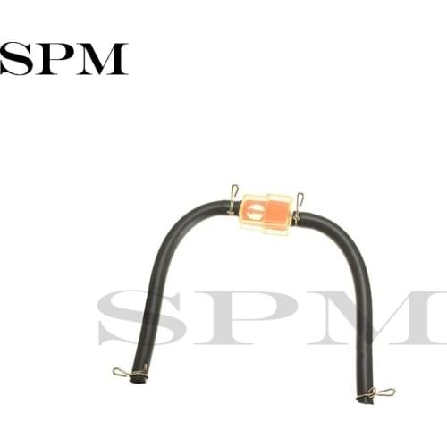 6mm Fuel Pipe Hose Filter With 4 Clips For Most Motorcycle Motorbike Scooter