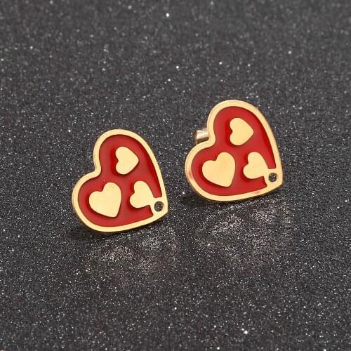 Hot Stainless Steel Earring Posts Heart Stud Findings Earnut DIY jewelry finding
