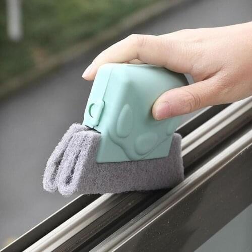 Gap Dust Sponge Brush Window for Wash Kitchen Cleaning Tool Dead Angle Car Windowsill Cleaner Products Glass Silicone Scrubber