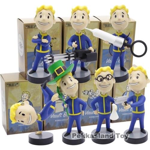 Fallout 4 Vault Boy Bobble Head Doll PVC Action Figure Collectible Model Toy
