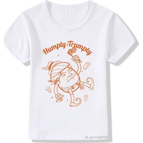 Kawaii Children T-shirt Cartoon Chunky Trumpet Pattern Printing Boys Girls T Shirt Summer Tops New Casual Kids Children Clothing