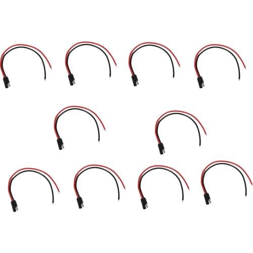 Lot 10pcs Mobile Car Radio 30cm Repeater Power Cable For Motorola GM300 GM950E SM50 M120 SM120 GM950I GM3188 GM3688 CDM1250