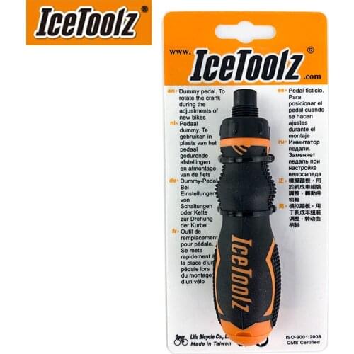 IceToolz Bicycle Dummy Pedals Tool 33D1 Easy Rotate Bike Crank To Adjust New Bike Cycling Repair Tool