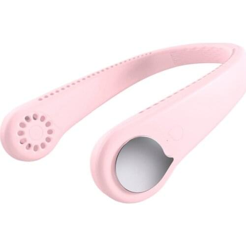 Summer Mini Hanging Neck Fan Usb Rechargeable Fan Air Cooler Portable Dumbbell Fan For Office Travel Sports Fan