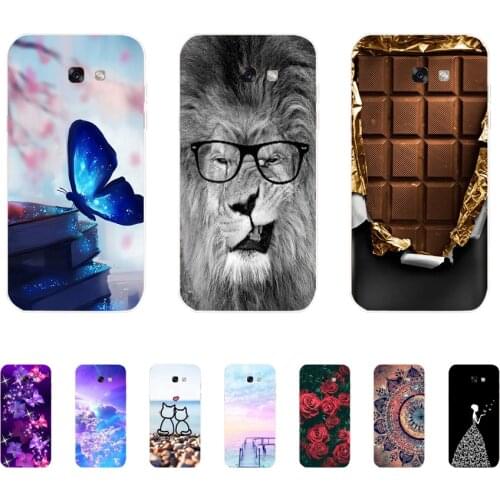 Soft Case For Silicone Back Cover For Cute Phone Cases Cover Bumper for Samsung Galaxy A7 A8 A9 2017 2018 A8 Plus 2018 A70 A80