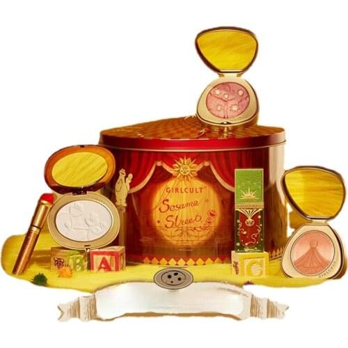 Girlcult Double Door Music Gift Box Makeup Set Lip Gloss Blush Eye Shadow Improve Skin Color