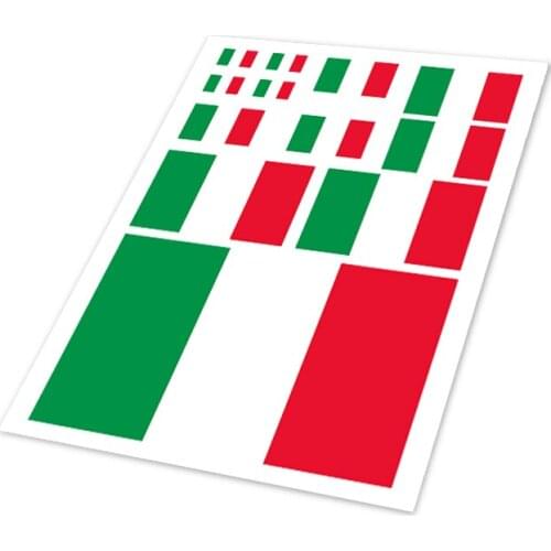 Italy Auto Decal World Cup Italians National Flag Car Sticker Phone Helmet Sticker Vinyl Exterior Decorative Motorcycle Styling