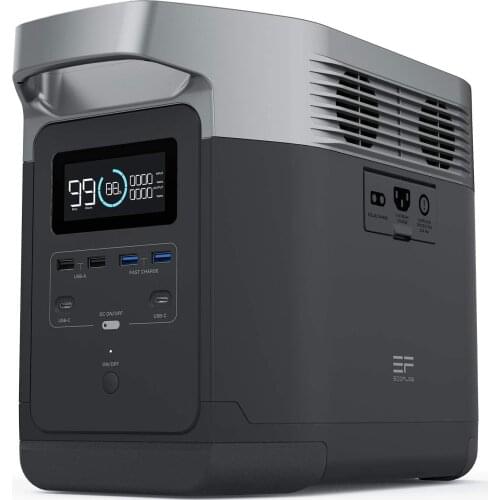 ECOFLOW Portable Power Station DELTA,UPS Power Supply 1260Wh Battery Pack w/ 6 AC Outlets for Outdoor Camping RV