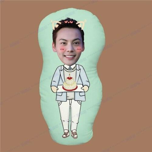 Old Nine Doors William Chan Humanoid Pillow Real Photos Waiting Surrounding Shaped Pillow Cartoon Doll Waist Cushion Decor Home