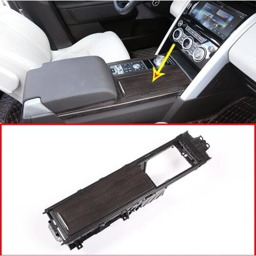 ABS Oak Wood Style Replacement Parts Cup Holder Frame For Land Rover Discovery 5 LR5 S SE Version 17-20 Car Interior Accessories